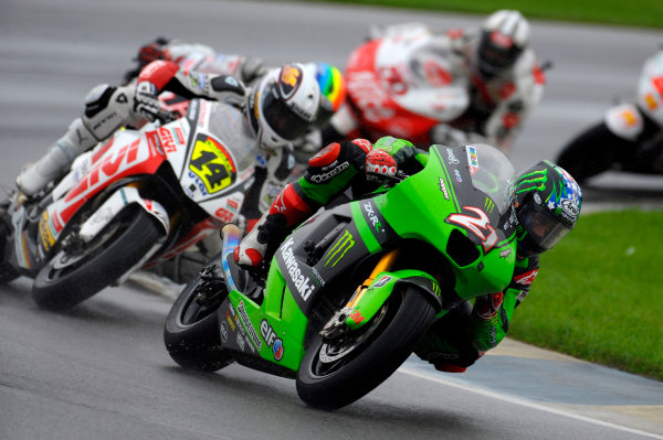 12-14 September, 2008, Indianapolis, Indiana USA
John Hopkins Kawasaki Racing Team and Randy De Puniet LCR Honda
Â©2008, Nigel Kinrade, USA
LAT Photographic